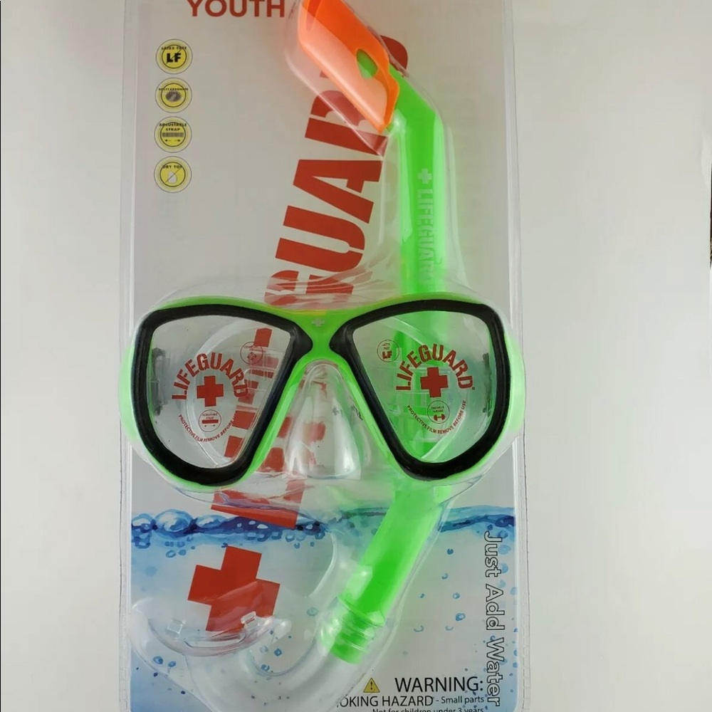 LifeGuard Youth 7+ Snorkeling Set - Latex Free
